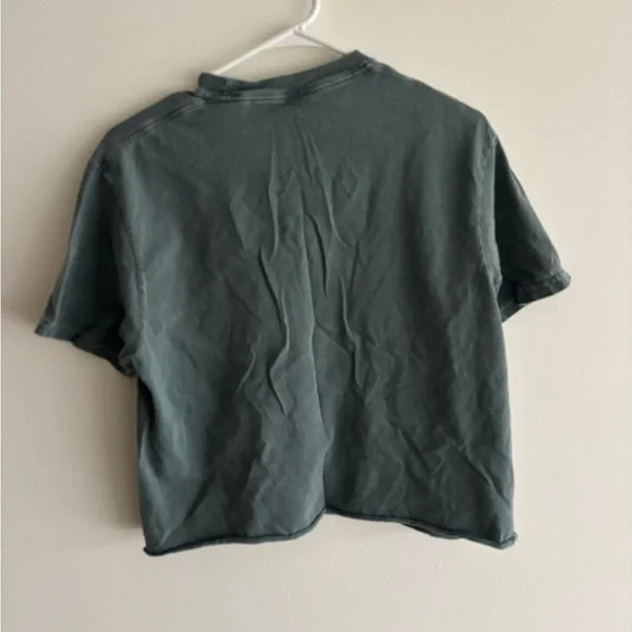 Let’s Get Shamrocked Green Cropped T-Shirt - Size: Medium - Picture 2 of 3